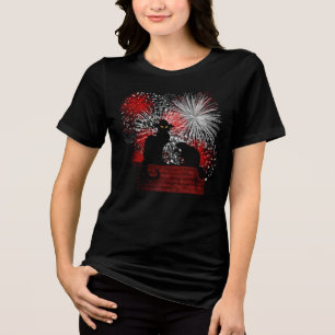 T-shirt En Tri-matière Chat Noir Fête du Canada