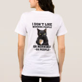 T-shirt En Tri-matière Chat noir grumeux (Verso)
