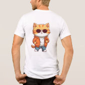 T-shirt En Tri-matière Chat "Oooo Really" T-Shirt - Adorable Kitty De (Verso)
