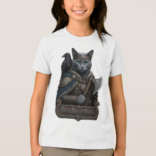 T-shirt En Tri-matière Chat Russe Bleu Noble Odin