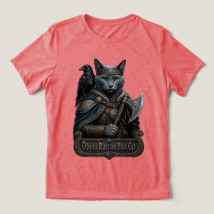 T-shirt En Tri-matière Chat Russe Bleu Noble Odin