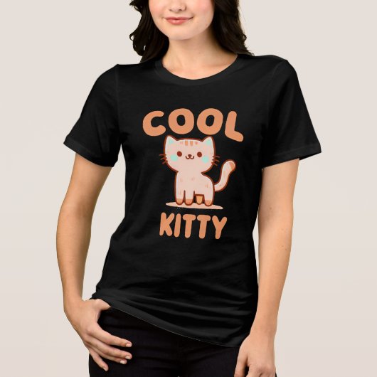 T-shirt En Tri-matière Chaton Cool (Recto)