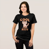 T-shirt En Tri-matière Chaton Cool (Recto plein)