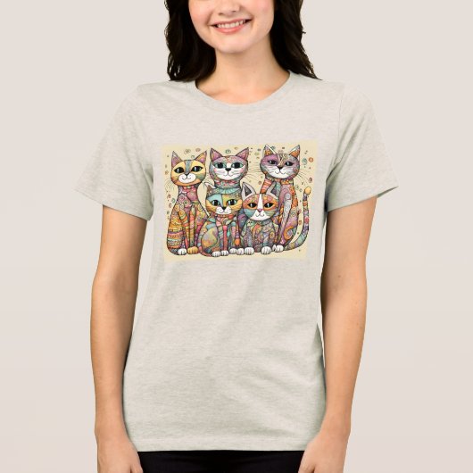 T-shirt En Tri-matière chats apaisants (Recto)