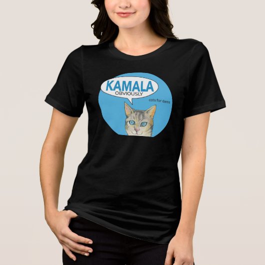 T-shirt En Tri-matière Chats cool pour t-shirt Kamala (Recto)