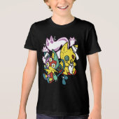 T-shirt En Tri-matière Chats déplaisants Halloween Art : Paw-sitly Fright (Recto)