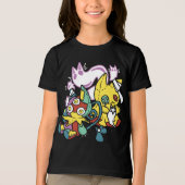 T-shirt En Tri-matière Chats déplaisants Halloween Art : Paw-sitly Fright (Recto)