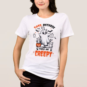 T-shirt En Tri-matière Chats Parce Que Les Gens Sont Déplaisants Chemise