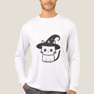 T-shirt En Tri-matière chatte sorcière chats mignons   design chats