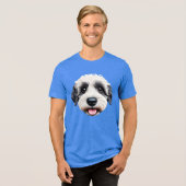 T-shirt En Tri-matière Cheepadoodé visage heureux BW-2 (Recto plein)