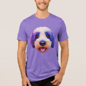 T-shirt En Tri-matière Cheepadoodle visage heureux pourpre tacheté (Recto)