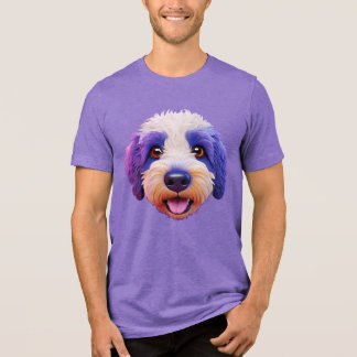 T-shirt En Tri-matière Cheepadoodle visage heureux pourpre tacheté