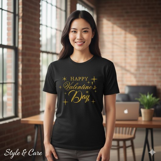 T-shirt En Tri-matière Cheerful Valentines Day Graphic Tri Blend Shirt De