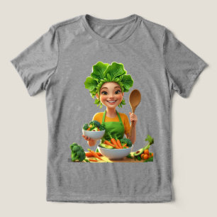 T-shirt En Tri-matière Chef propulsé par les plantes – Cuisiner avec bien