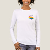T-shirt En Tri-matière Chemise à manches longues arc-en-ciel classique (Recto)