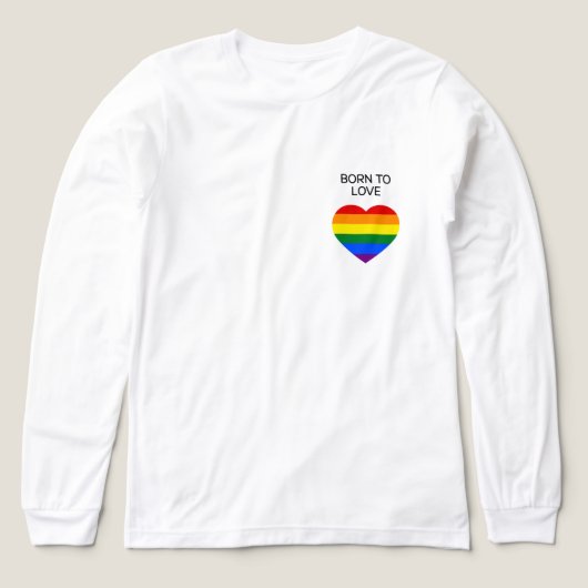 T-shirt En Tri-matière Chemise à manches longues arc-en-ciel classique (Motif recto)
