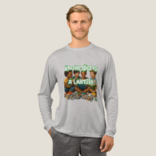 T-shirt En Tri-matière Chemise à manches longues Bella+Canvas, Bl solide