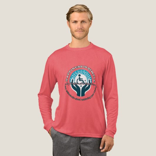 T-shirt En Tri-matière Chemise à manches longues Bella+Canvas pour hommes (Recto complet)