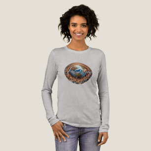 T-shirt En Tri-matière Chemise à manches longues tri-mélange pour femmes