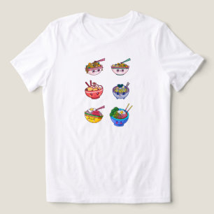T-shirt En Tri-matière Chemise à nouilles, Chandail à riz Ramen, Chemise
