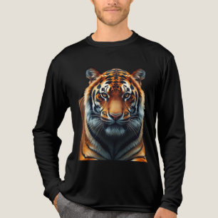 T-shirt En Tri-matière Chemise à tamis à tigre long à trois manches