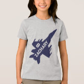 T-shirt En Tri-matière Chemise d'anniversaire de l'avion de combat (Recto)