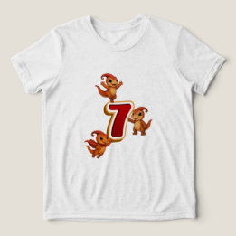 T-shirt En Tri-matière Chemise d'anniversaire Kammli Dino – 7 ans