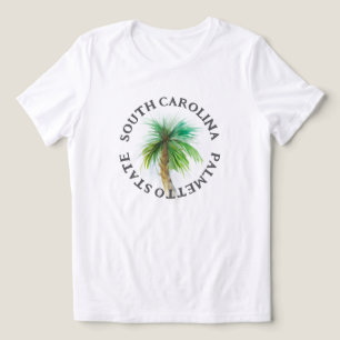 T-shirt En Tri-matière Chemise d'aquarelle de l'État de Palmetto de Carol