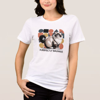 T-shirt En Tri-matière Chemise D'Art Moderne Bauhaus Ragdoll Chat