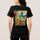 T-shirt En Tri-matière Chemise de conception papillon gracieuse (Verso)