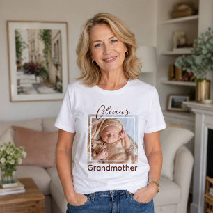 T-shirt En Tri-matière Chemise de grand-mère personnalisée avec photo et