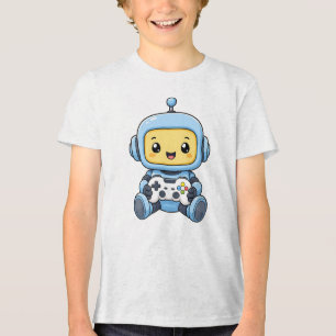 T-shirt En Tri-matière Chemise de joueur de robot mignon Tee de jeu pou
