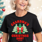 T-shirt En Tri-matière Chemise de Noël de grand-mère personnalisée