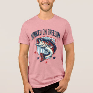 T-shirt En Tri-matière Chemise de pêche à la basse vintage accro à la lib