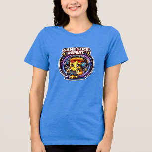 T-shirt En Tri-matière Chemise de pizza drôle pour joueur – Tee-Shirt Gam