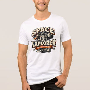 T-shirt En Tri-matière Chemise de style vintage pour explorateur de l'esp