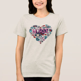 T-shirt En Tri-matière Chemise d'infirmière d'amour