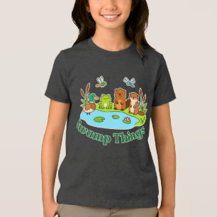T-shirt En Tri-matière Chemise drôle de choses de marais pour enfants