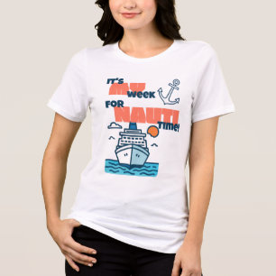 T-shirt En Tri-matière Chemise drôle de croisière Nauti Time pour groupes