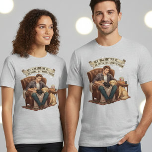T-shirt En Tri-matière Chemise drôle de la Saint-Valentin pour hommes Paw