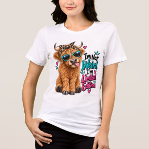 T-shirt En Tri-matière Chemise Édition Limitée Vache des Highlands Drôle