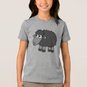 T-shirt En Tri-matière Chemise en mouton noir ! (Recto)