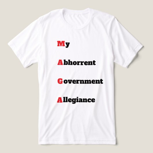 T-shirt En Tri-matière Chemise en T-shirt MAGA 3 (Design Recto)