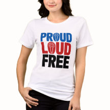 Chemise fière bruyante libre patriotique USA
