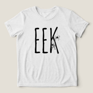 T-shirt En Tri-matière Chemise Halloween EEK humour de fantôme, araignée