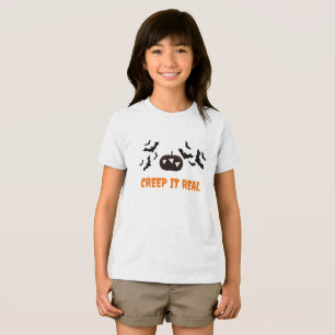 T-shirt En Tri-matière Chemise Halloween personnalisée pour enfants Creep