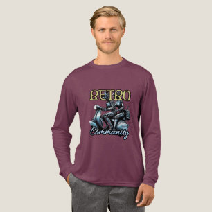 T-shirt En Tri-matière Chemise homme à manches longues en tri-mélange Bel