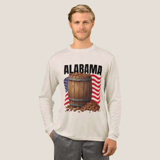 T-shirt En Tri-matière Chemise homme Alabama Bella+Canvas à manches longu