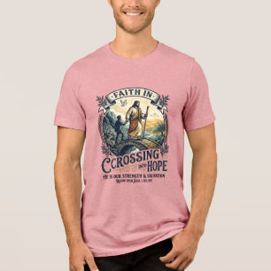 T-shirt En Tri-matière Chemise Jésus Immigration Nouveau Départ Courage C