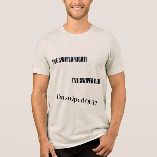 T-shirt En Tri-matière Chemise Mens "Swiped Out" (Recto)